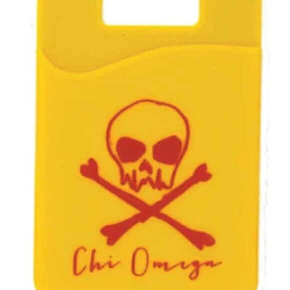Chi Omega Skull Phone Wallet - Picture 1 of 1